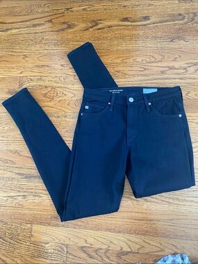 AG Farrah Women’s Black High-Rise Skinny Jeans, Size 26R